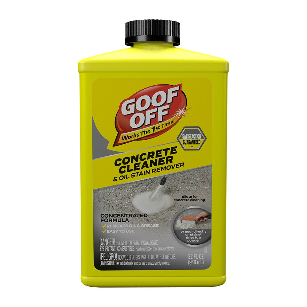 Goof Off FG820 Concrete Cleaner & Oil Stain Remover, 32 Ounce – Toolbox  Supply